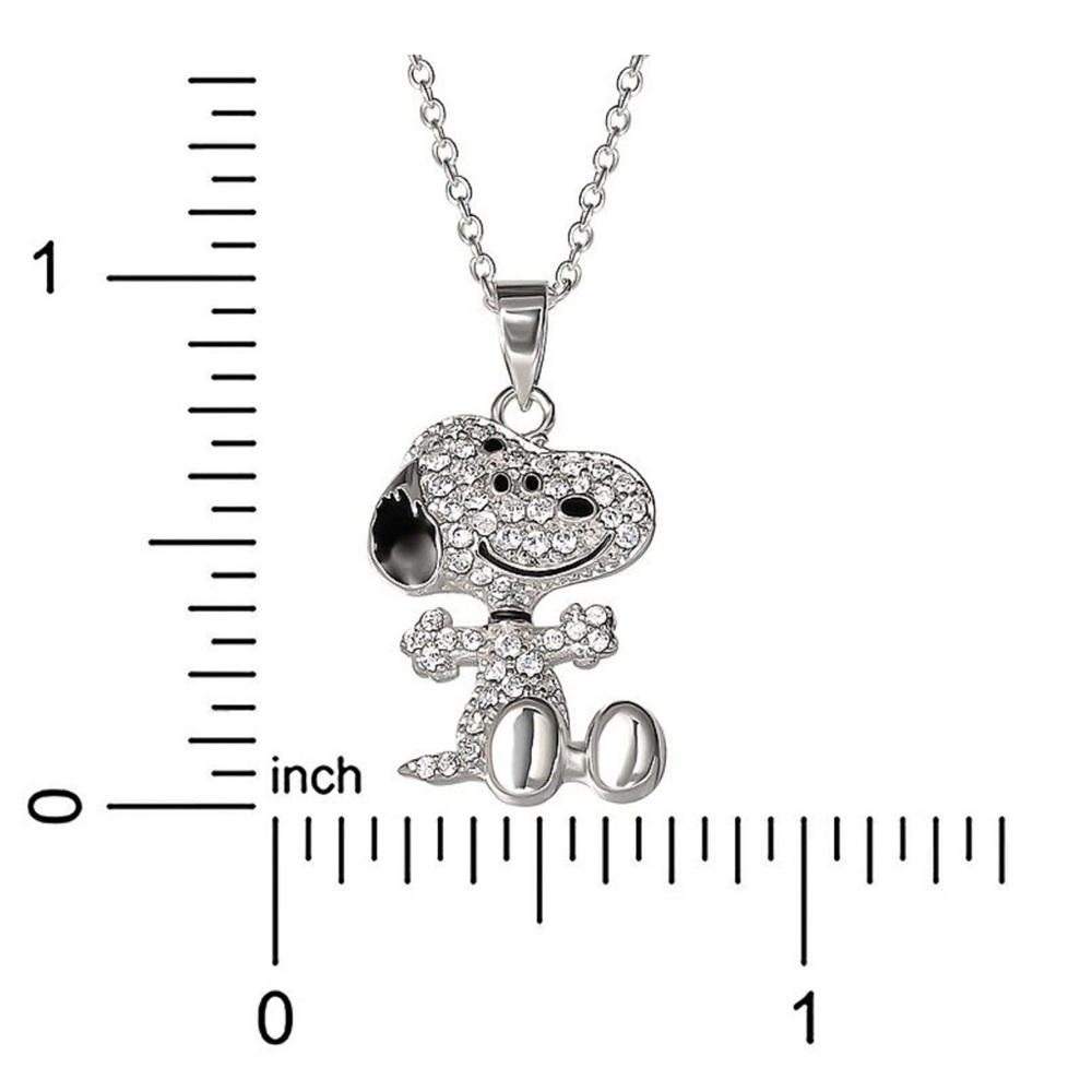 Peanuts Snoopy cubic zirconia necklace - Picture 15 of 16